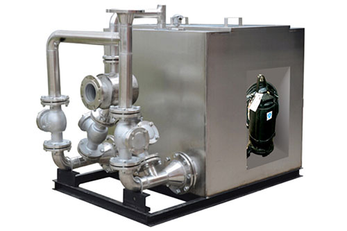 外置式不锈钢污水提升设备_上海叠泉水泵(集团)有限公司